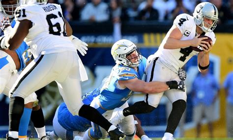 raiders vs chargers betting line.